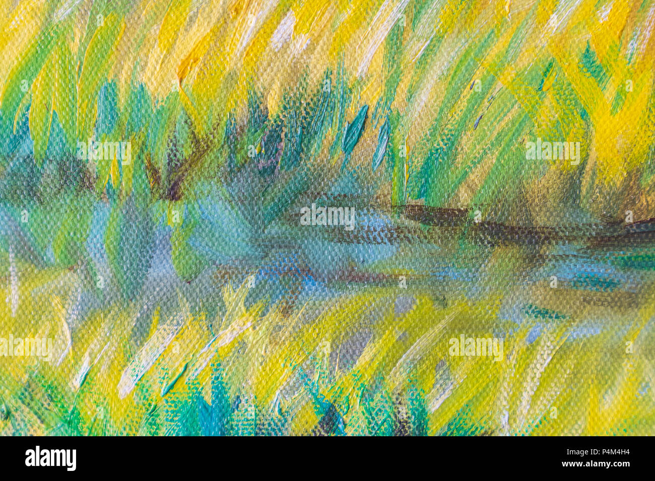 Fleurs Fleurs couleur de l'huile sur le terrain de l'art, peinture, dessin coloré de fleurs fond toile concept. Banque D'Images