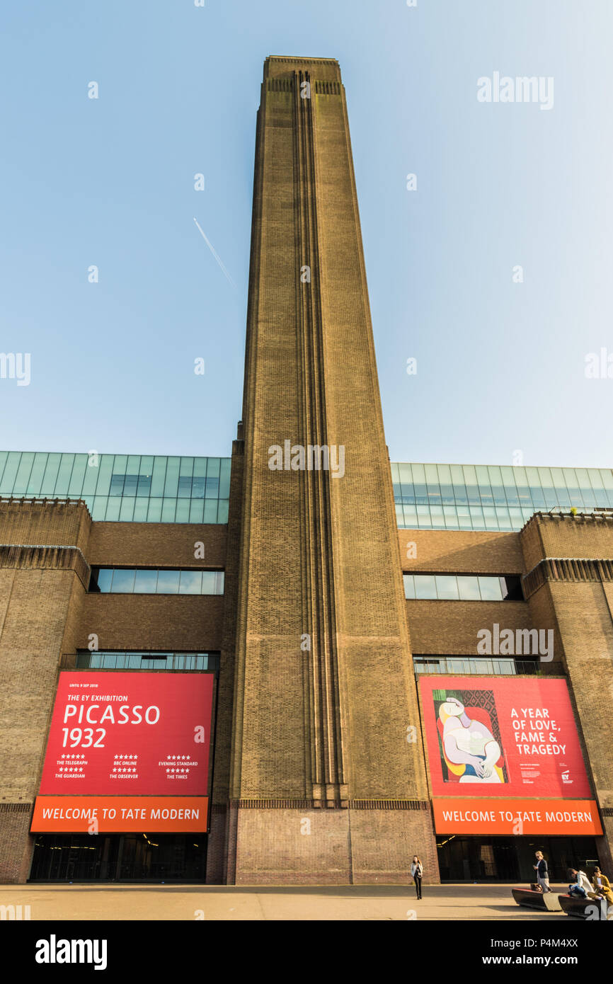 Londres. Juin 2018. Une vue de l'exposition Picasso à la Tate Modern le long de la rive sud de Londres. Banque D'Images