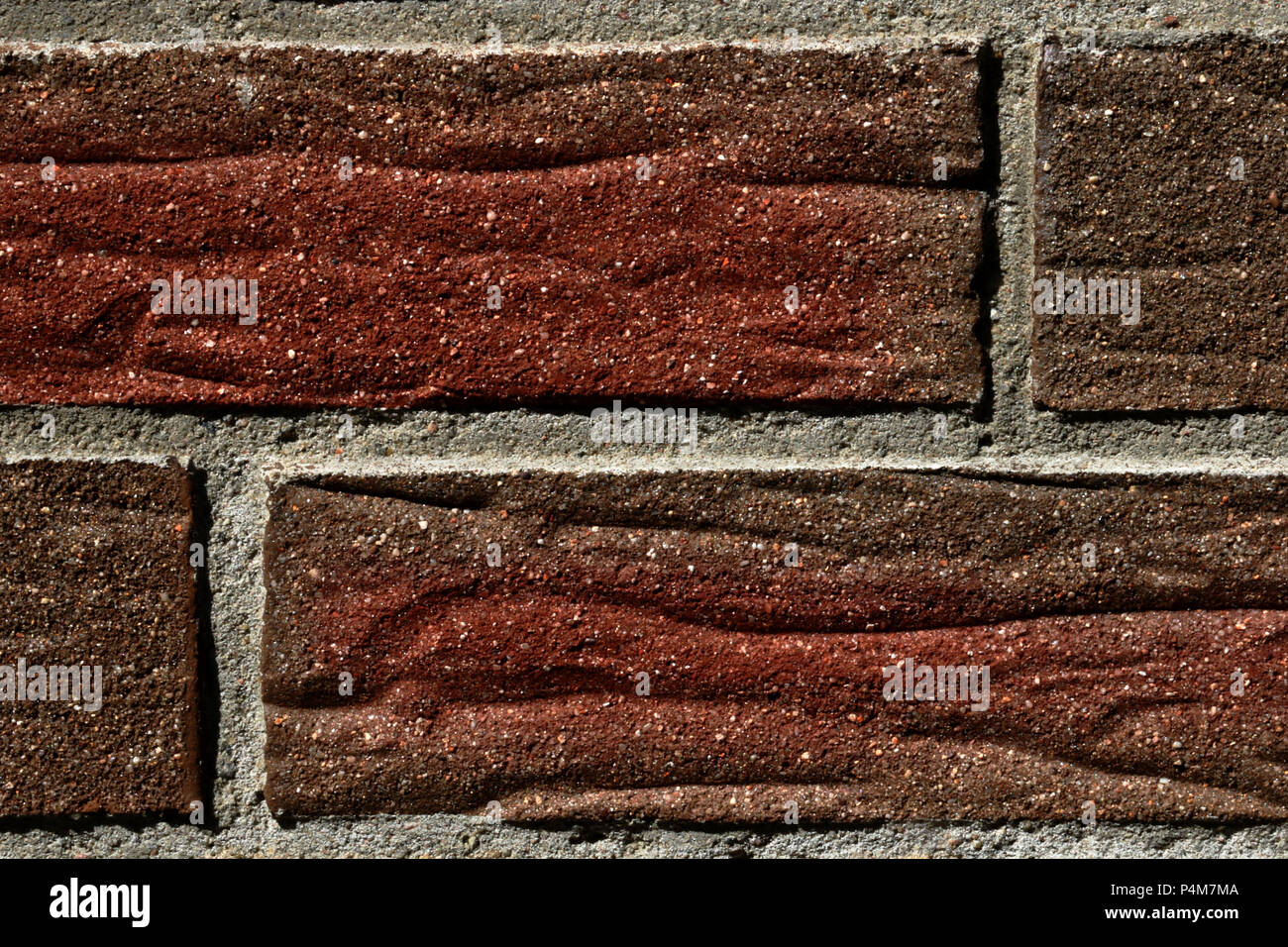 Mur Dune Maison De Brique Rouge Gris Dans La Couleur La