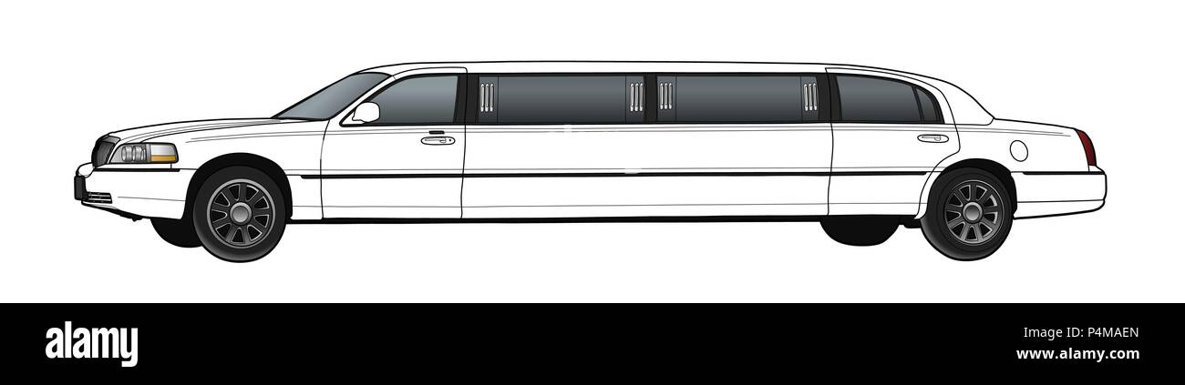 Limousine. Conception simple moderne. Illustration vecteur EPS Illustration de Vecteur