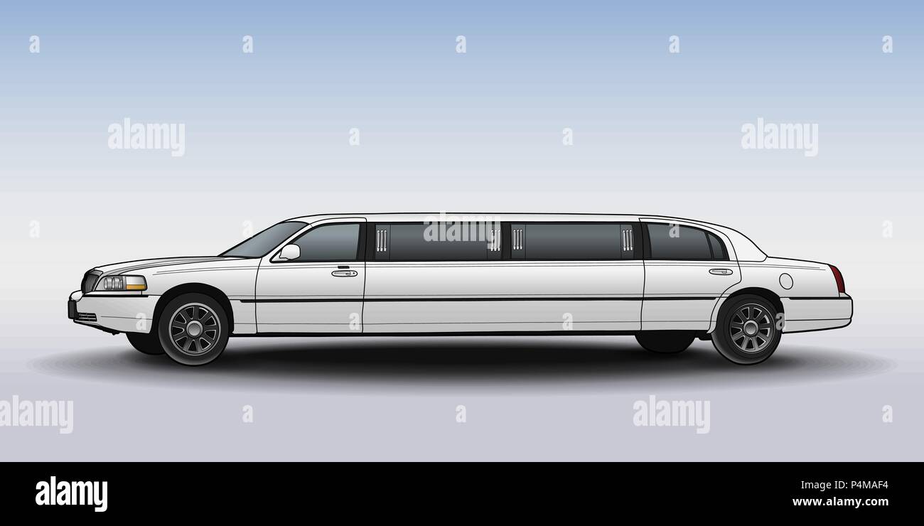 Limousine. Conception simple moderne. Illustration vecteur EPS Illustration de Vecteur