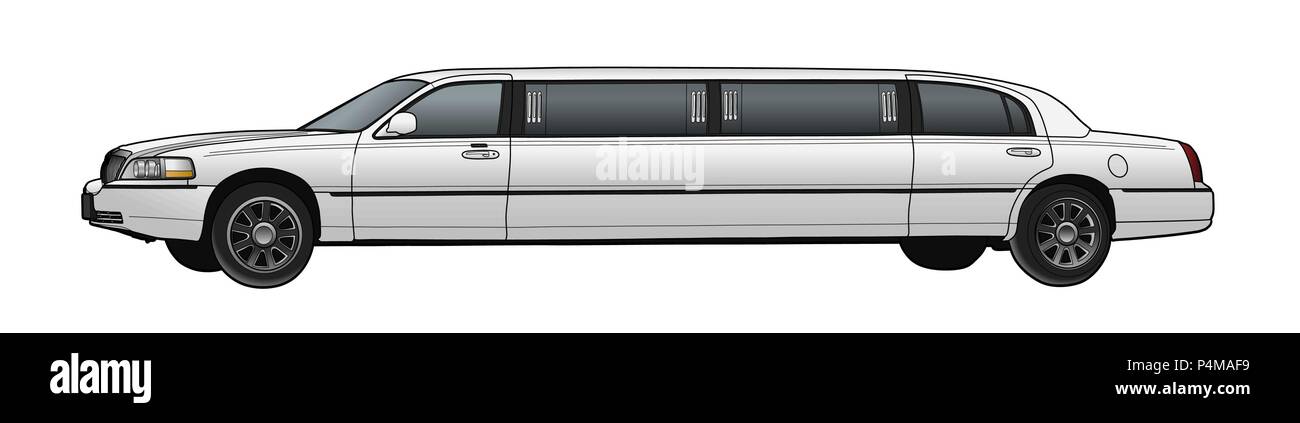 Limousine. Conception simple moderne. Illustration vecteur EPS Illustration de Vecteur