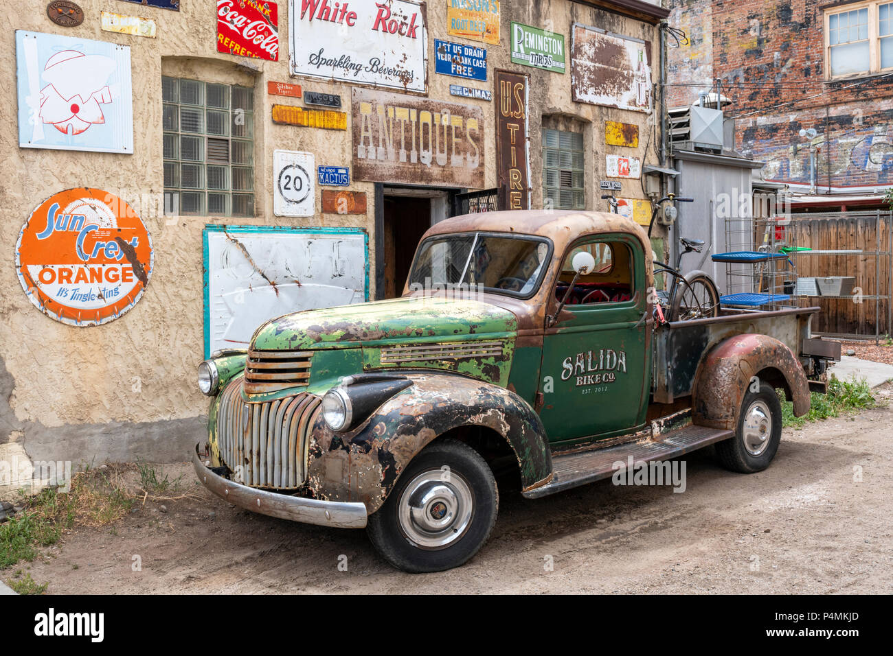 1942 Antique pick-up Chevrolet ; Salida Colorado ; USA ; Banque D'Images