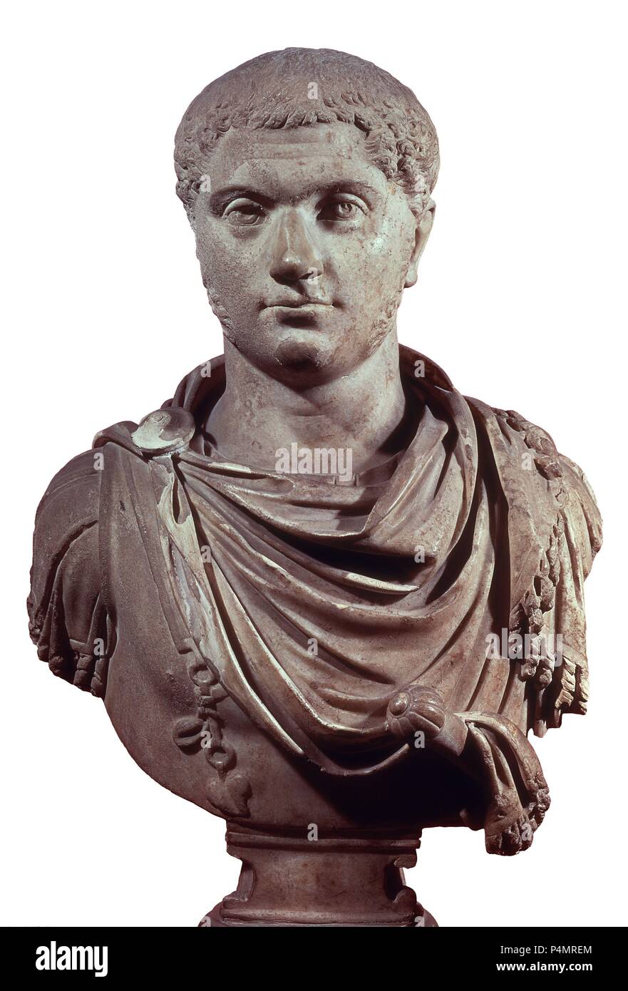 BUSTO DEL EMPERADOR GETA (189/211) HERMANO DE CARACALLA. Emplacement : MUSEO Capitolino, Rome, Italie. Banque D'Images