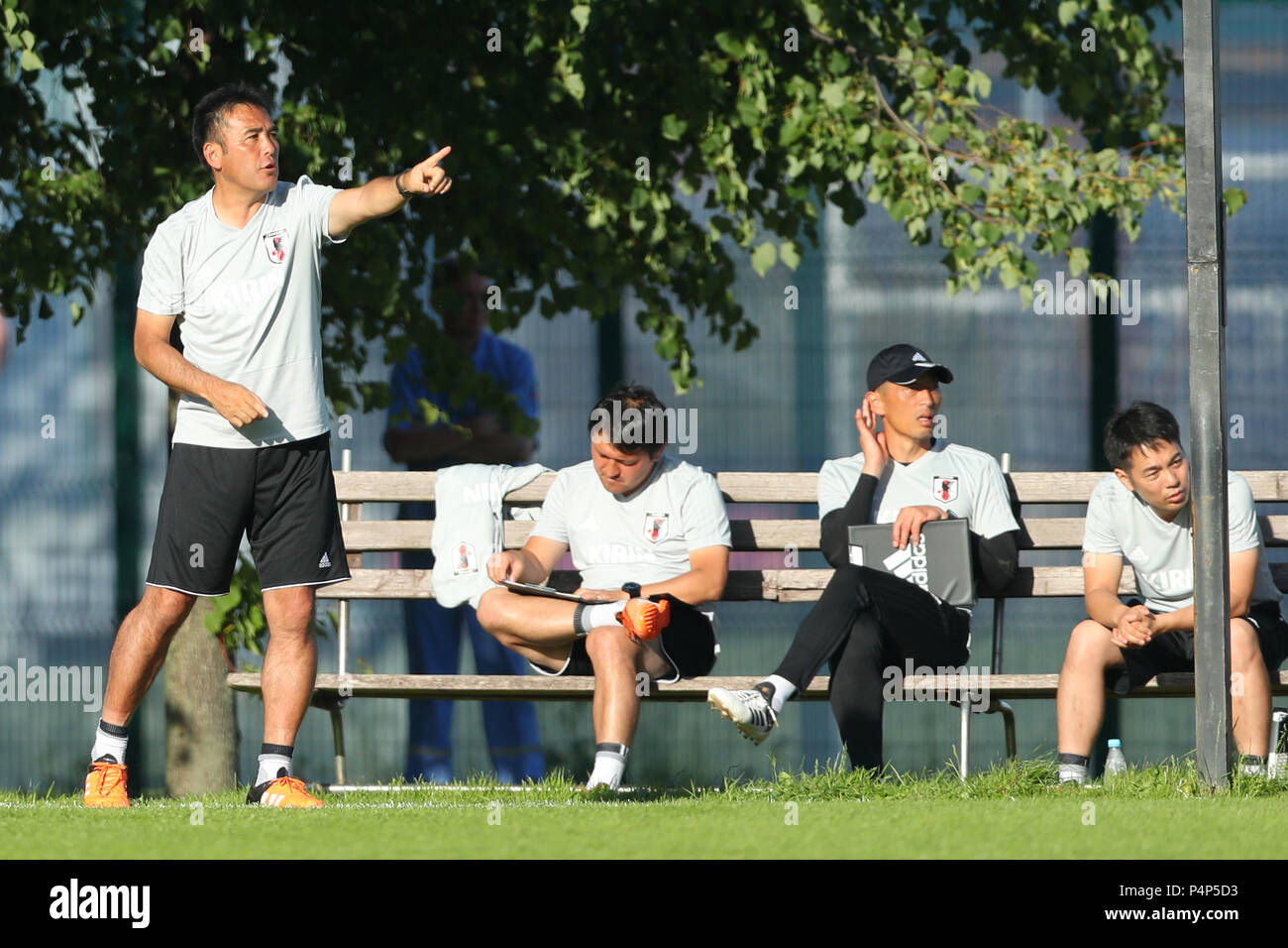 Kazan, Russie. 22 Juin, 2018. Masanaga Kageyama (JPN) Football/soccer : U-19 Japon match de formation entre le Japon - Rubin Kazan à Kazan, Russie . Credit : Yohei Osada/AFLO SPORT/Alamy Live News Banque D'Images