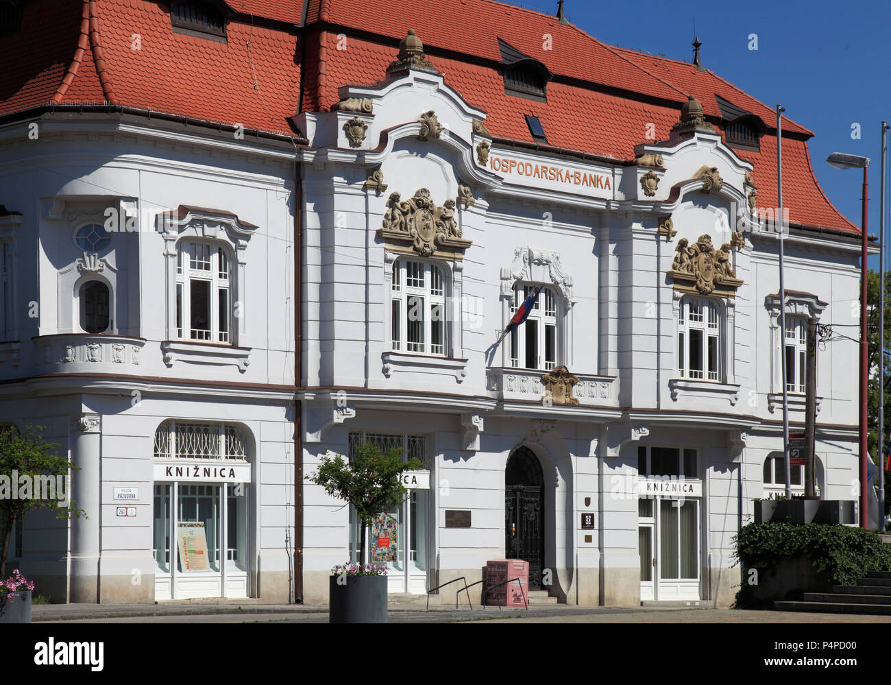La Slovaquie, Bratislava, Hospodarska Bank Building, Banque D'Images