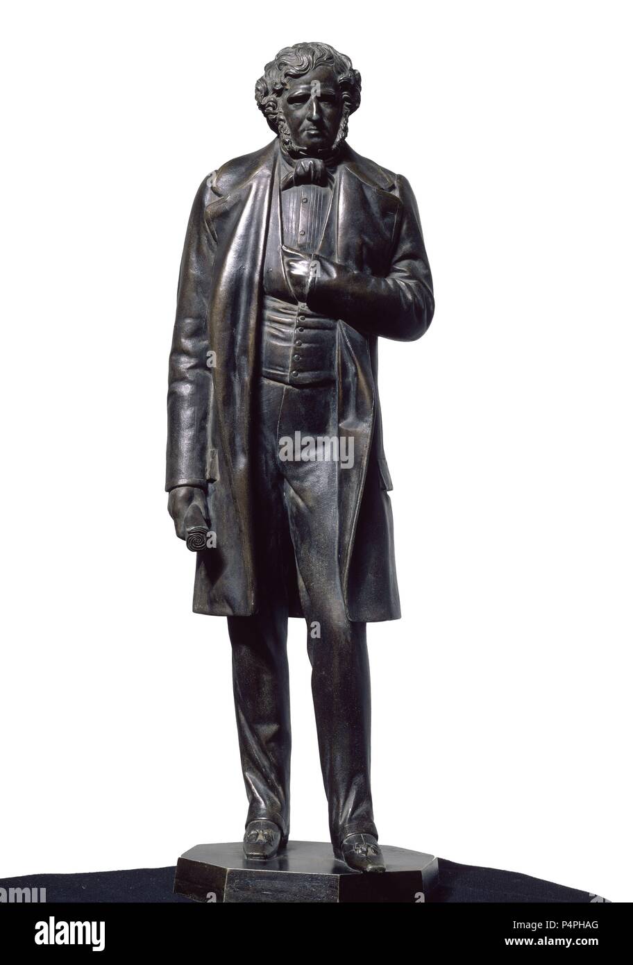 MENDIZABAL - BOCETO PARA LA ESTATUA - SIGLO XIX. Auteur : José Gragera (Herboso 1818-1898 y). Emplacement : MUSEO ROMANTICO-ESCULTURA, MADRID, ESPAGNE. Banque D'Images