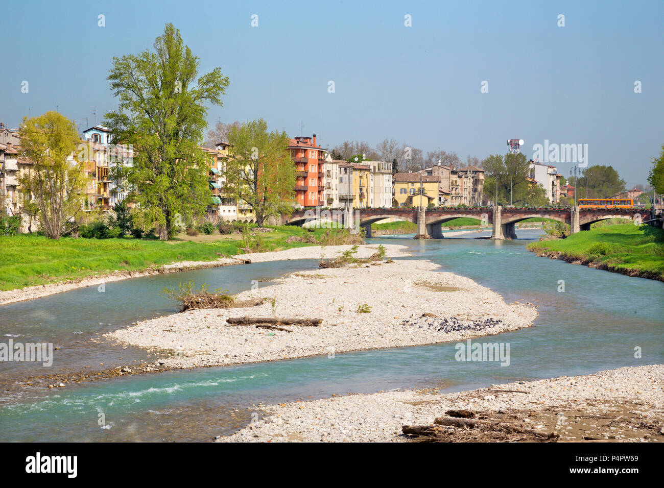 Parma - parme les bords de rivière. Banque D'Images