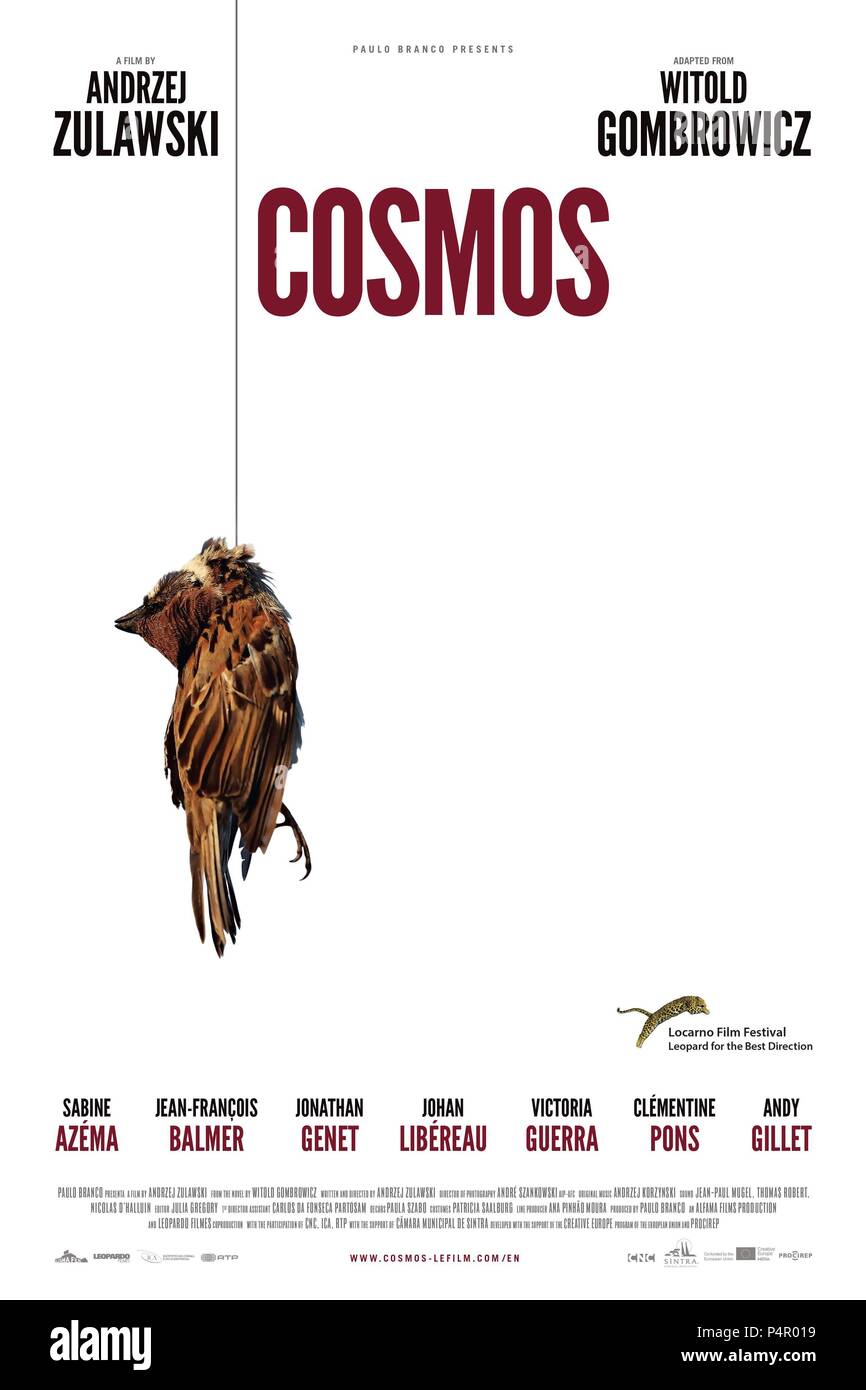 Titre original : COSMOS. Titre en anglais : COSMOS. Film Réalisateur : Andrzej Zulawski. Année : 2015. Credit : LEOPARDO FILMES/ALFAMA FILMS / Album Banque D'Images