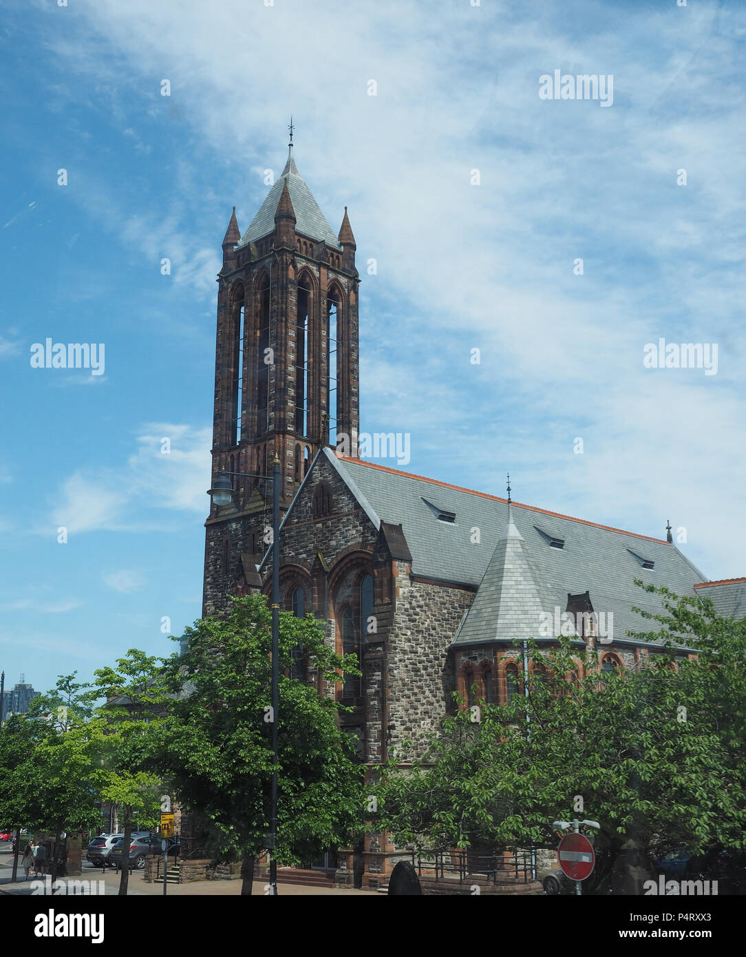 BELFAST, Royaume-Uni - CIRCA Juin 2018 : église du Croissant-Rouge Banque D'Images