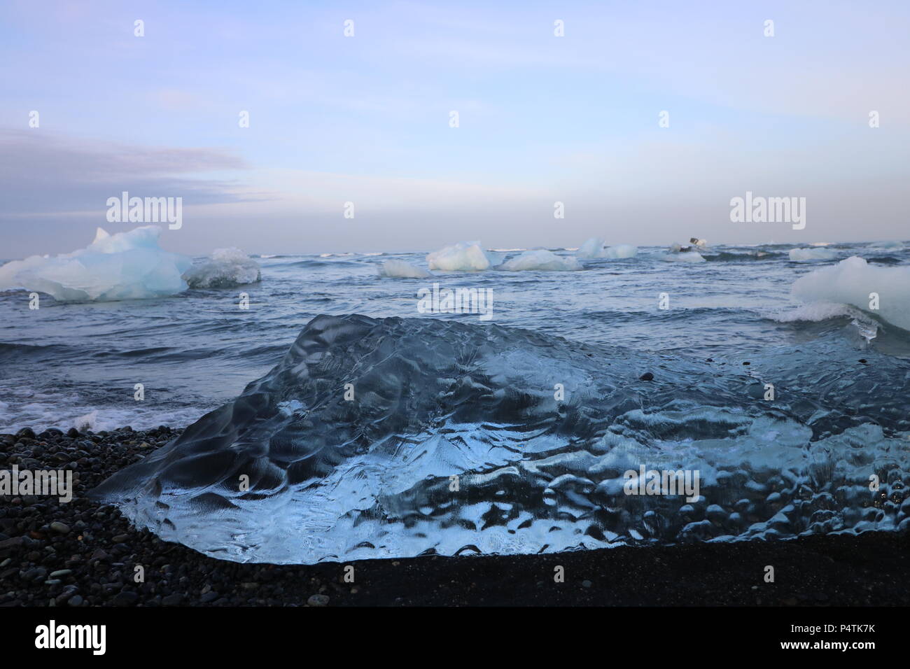 Plage du diamant l'Islande Banque D'Images