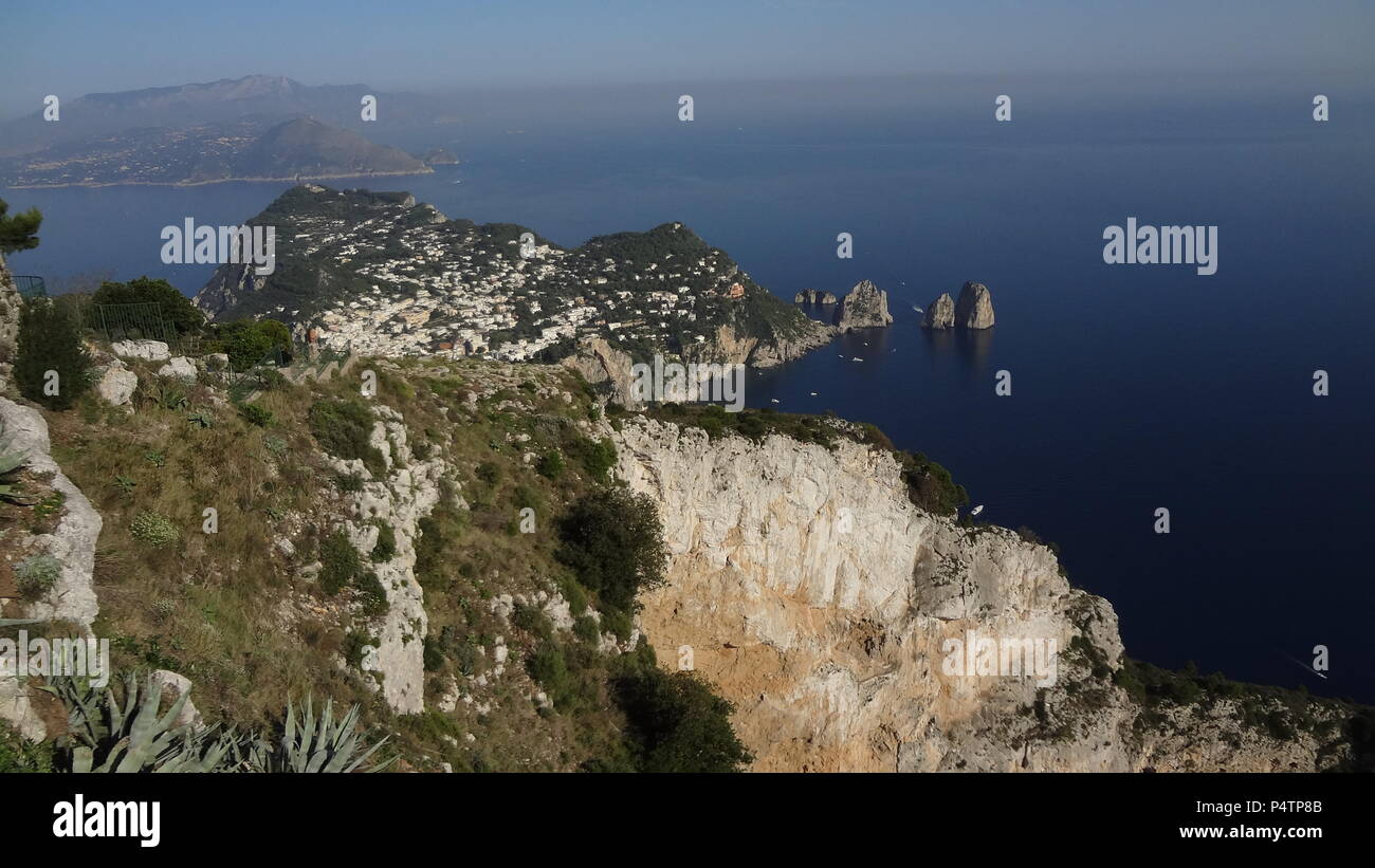 Des scènes de l'île italienne de Capri Banque D'Images