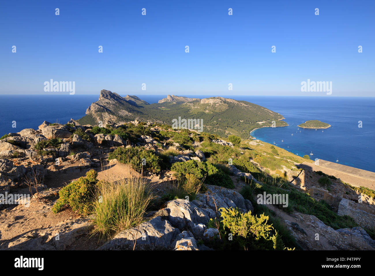 Formentor, Seascape, Serra de Tramuntana, à Majorque Espagne patrimoine de l'UNESCO Banque D'Images