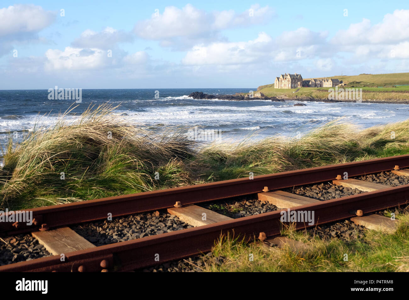 Maison Runkerry, Portballintrae, co Antrim, en Irlande du Nord Banque D'Images
