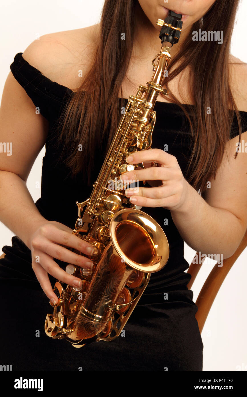 Saxophone Soprano Banque D'Images