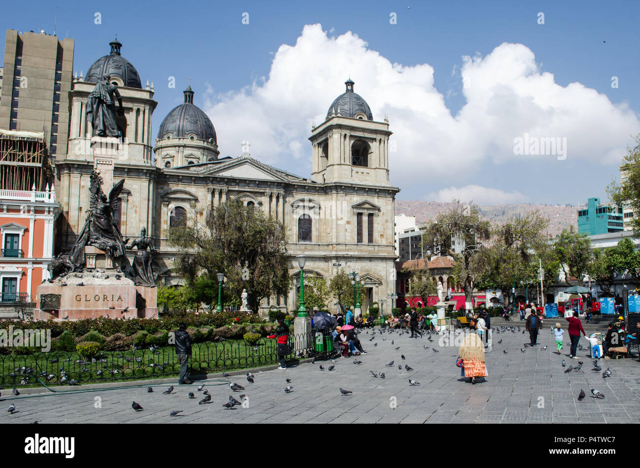 Basilique Cathédrale de Notre Dame de la paix, de La Paz Banque D'Images