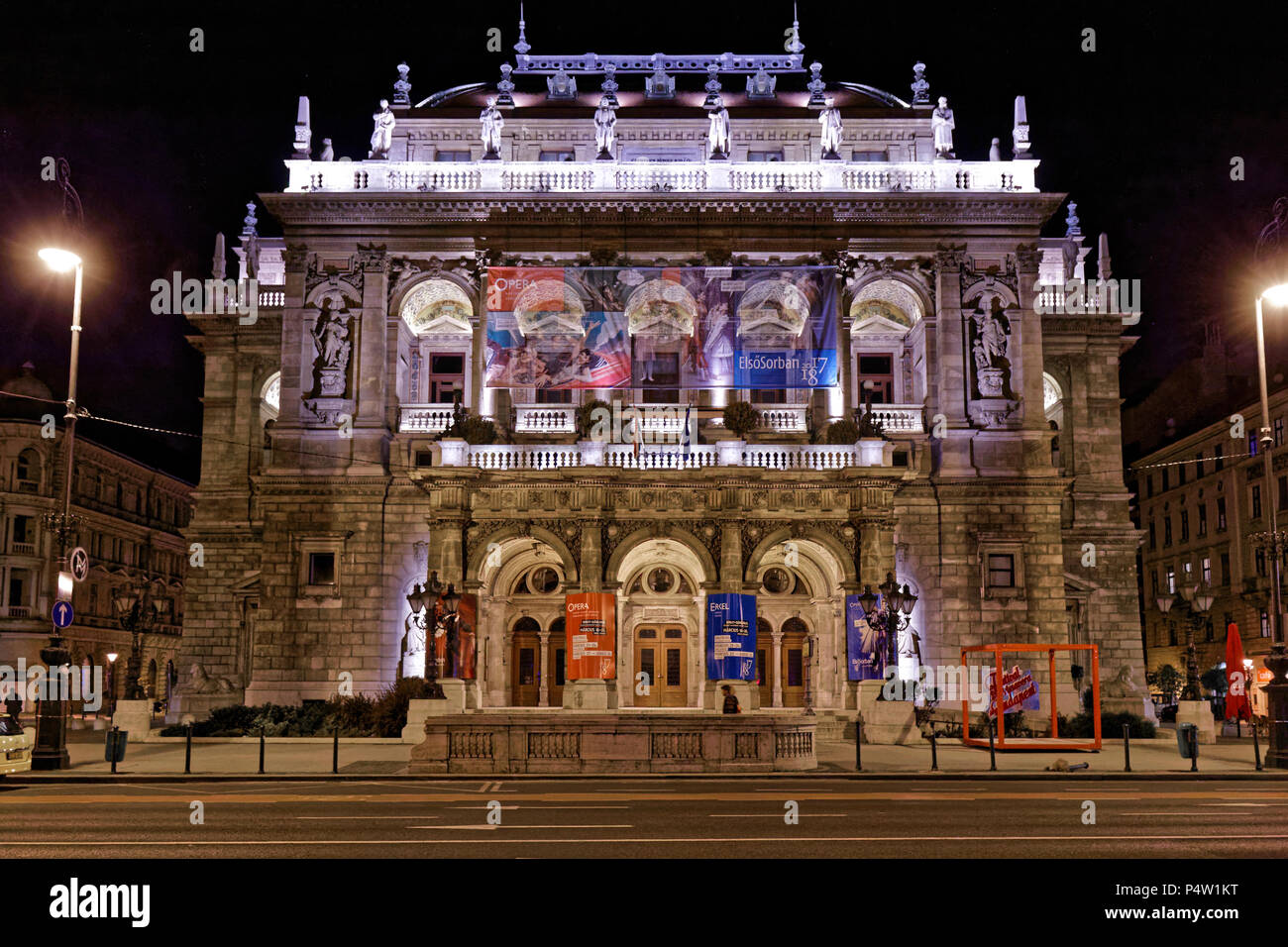 L'Opéra d'Etat de Hongrie à Budapest, Hongrie. Banque D'Images