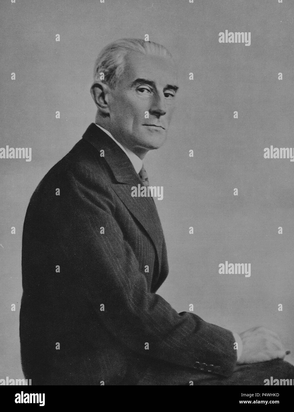 MAURICE RAVEL (1875-1937) - compositeur FRANCES. Lieu : INSTITUTO DE COOPERACION IBEROAMERICANA, MADRID, ESPAGNE. Banque D'Images MAURICE RAVEL (1875-1937) - compositeur FRANCES. Lieu : INSTITUTO DE COOPERACION IBEROAMERICANA, MADRID, ESPAGNE. Banque D'Images