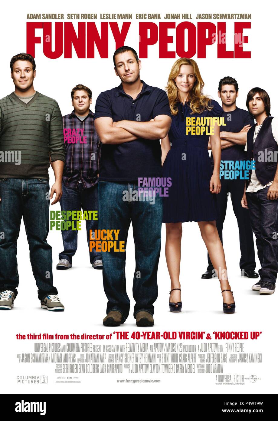 Titre original : Funny People. Titre en anglais : Funny People. Film Réalisateur : Judd Apatow. Année : 2009. Credit : UNIVERSAL PICTURES / Album Banque D'Images