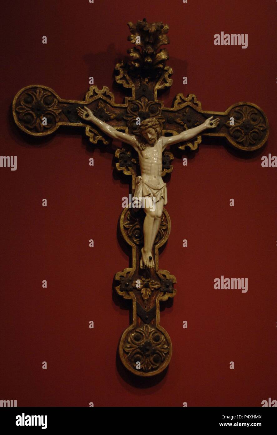 IMAGEN DE CRISTO EN LA CRUZ. Electrónico, hacia 1700. México. Museo de Arte de Denver. L'Etat de Californie. Estados Unidos. Banque D'Images