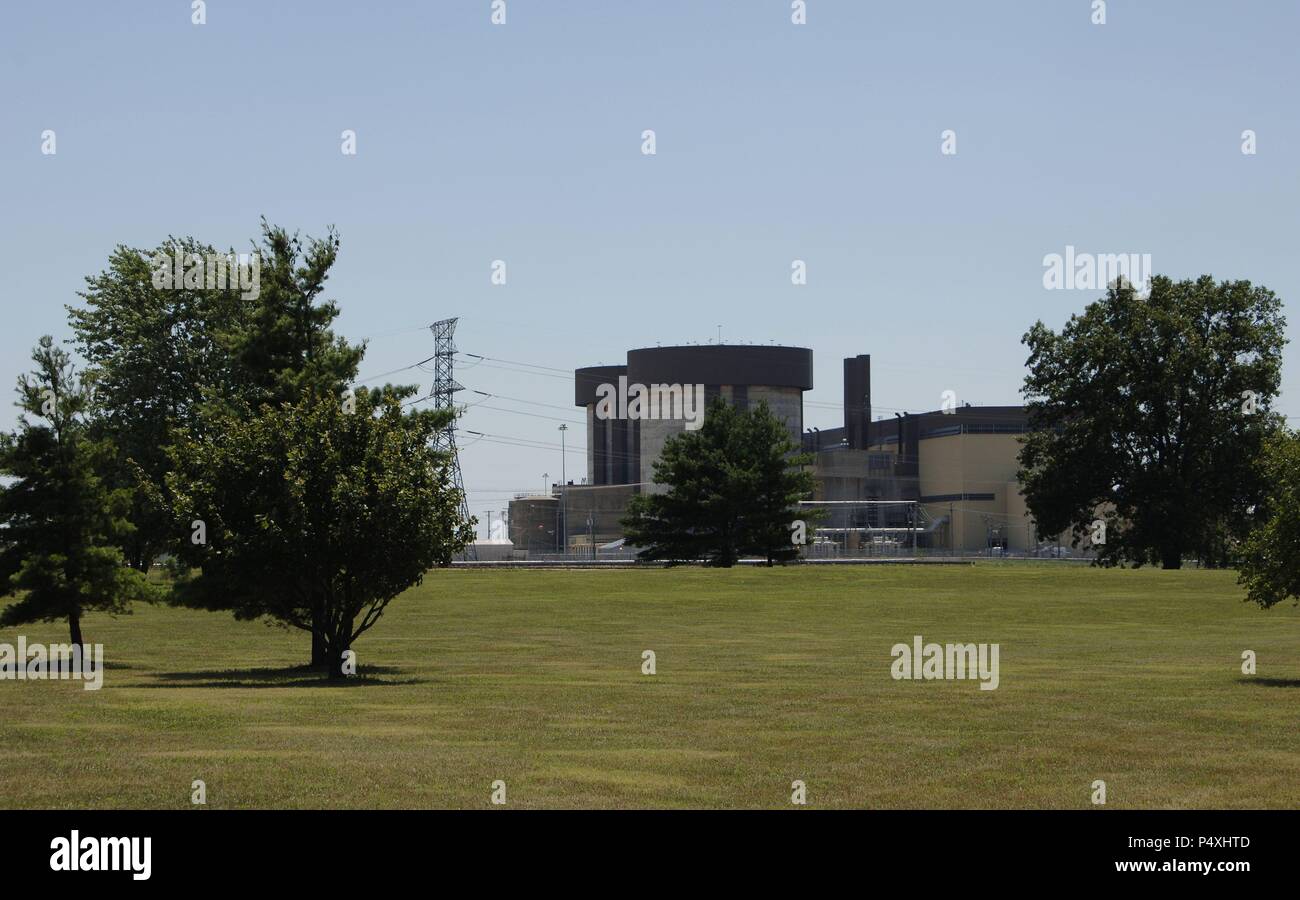 La CENTRALE DE BRAIDWOOD. Vista de las instalaciones. Condado de volonté. L'état de l'Illinois. Estados Unidos. Banque D'Images