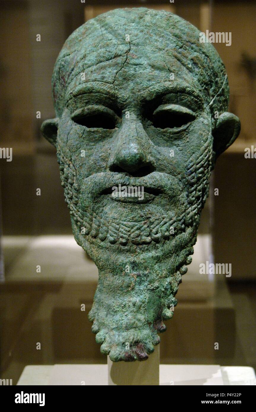 L'art de Mésopotamie en buste d'une règle, datée entre 2300 et 2000 BC. Début de l'âge du Bronze. Il s'agit de l'Iran ( ?). Metropolitan Museum of Art de New York. United States. Banque D'Images