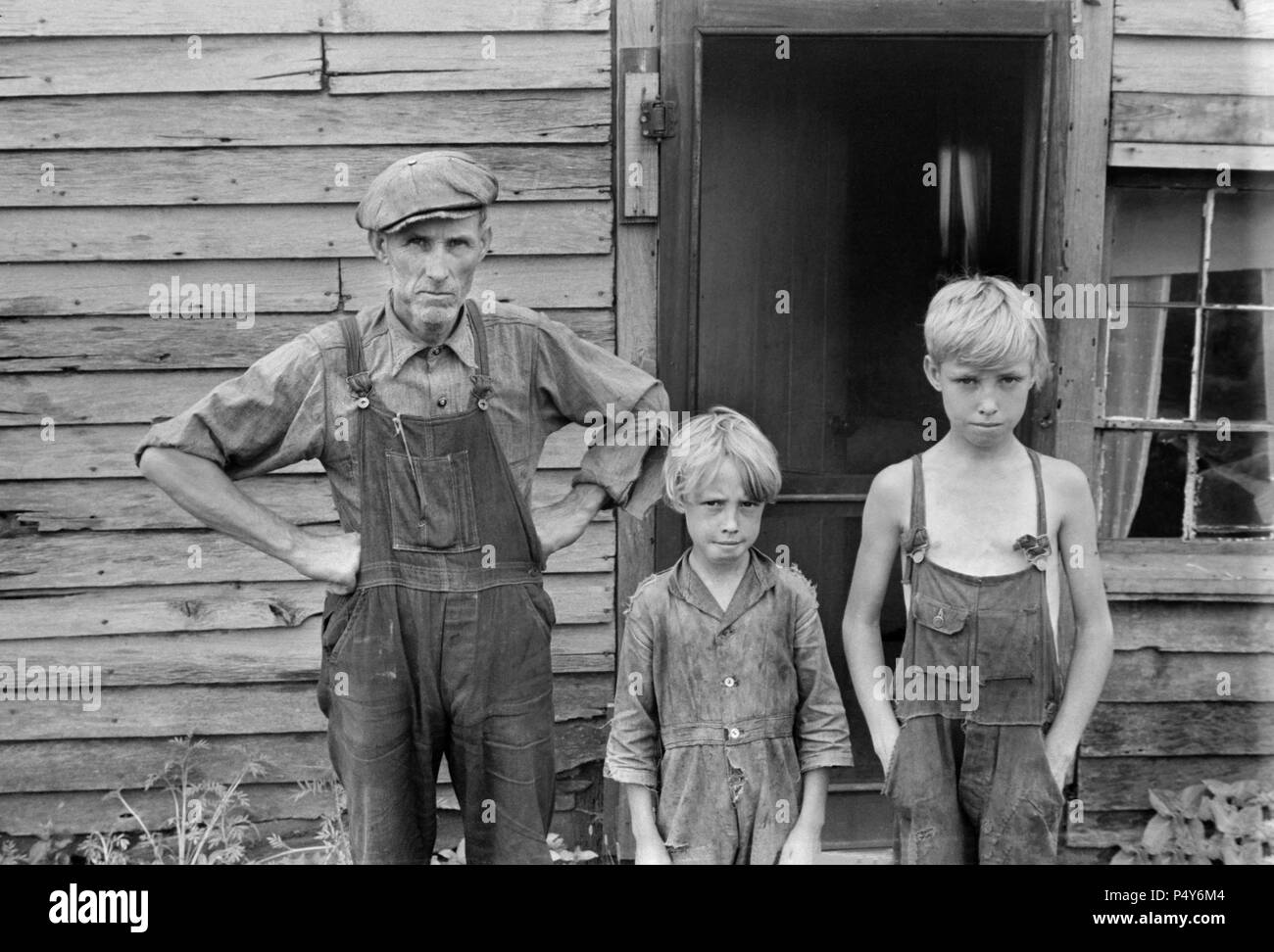 Sur le relief de la famille, près de Urbana, Ohio, USA, Ben Shahn, Farm Security Administration, Août 1938 Banque D'Images