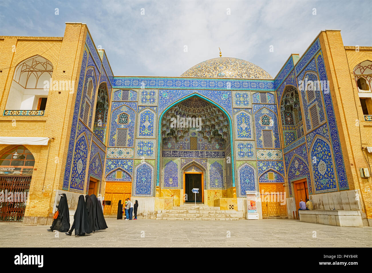 Isfahan Place Imam Mosquée Lotfollah Banque D'Images