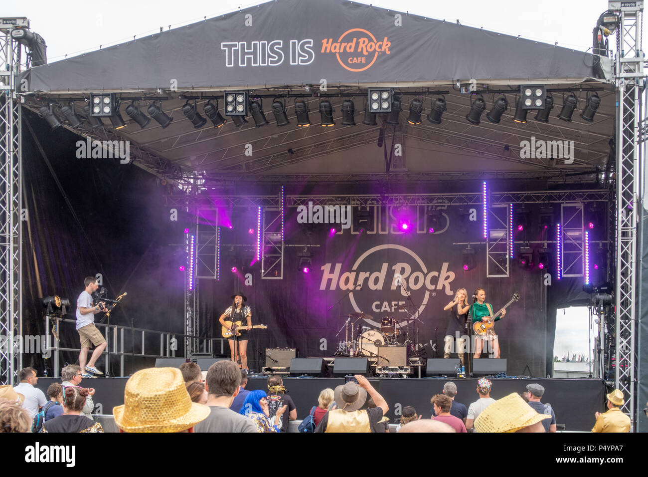 Newport, île de Wight, au Royaume-Uni. 23 Juin, 2018. Sur la scène Germein Hard Rock scène du 50ème Festival de musique de l'île de Wight, à Newport, l'OIEAU. Credit : Milton Cogheil/Alamy Live News Banque D'Images