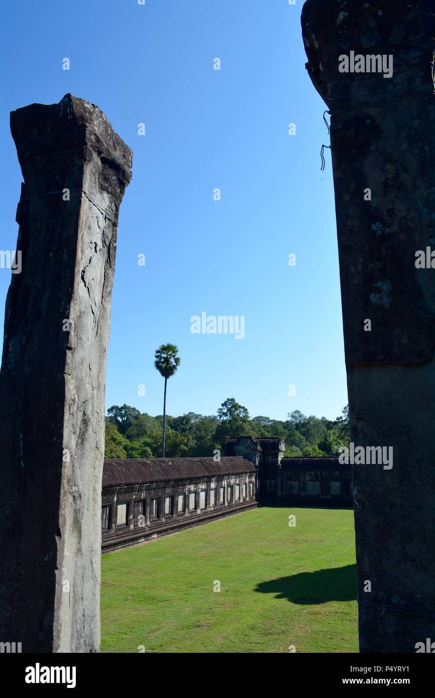 Angkor Wat, au Cambodge Banque D'Images