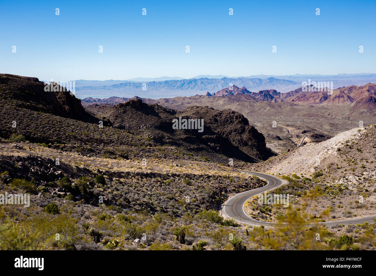 L'historique Route 66 dans la région de Bullhead City AZ Banque D'Images