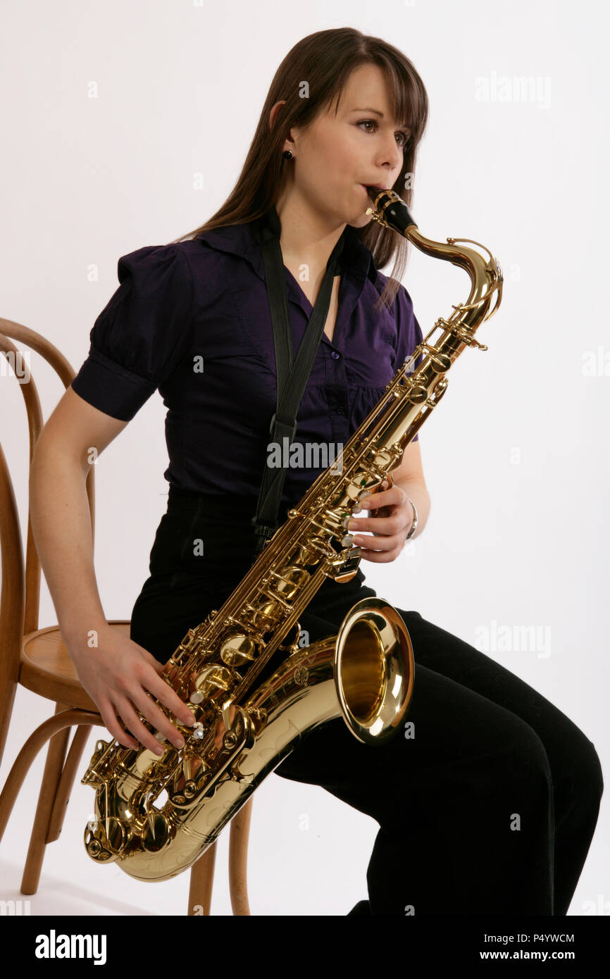 Saxophone Ténor Banque D'Images