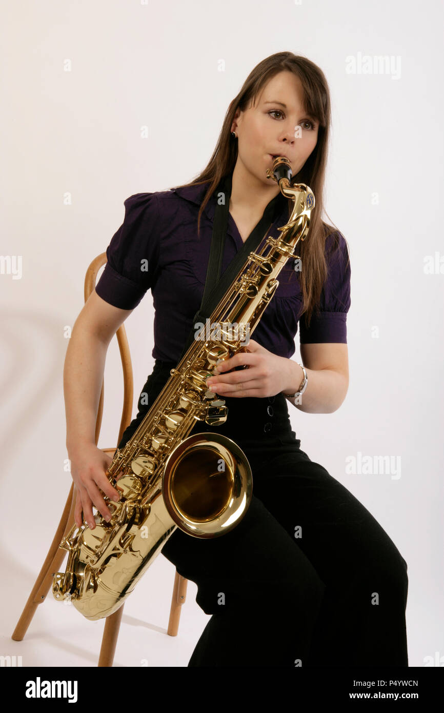 Saxophone Ténor Banque D'Images