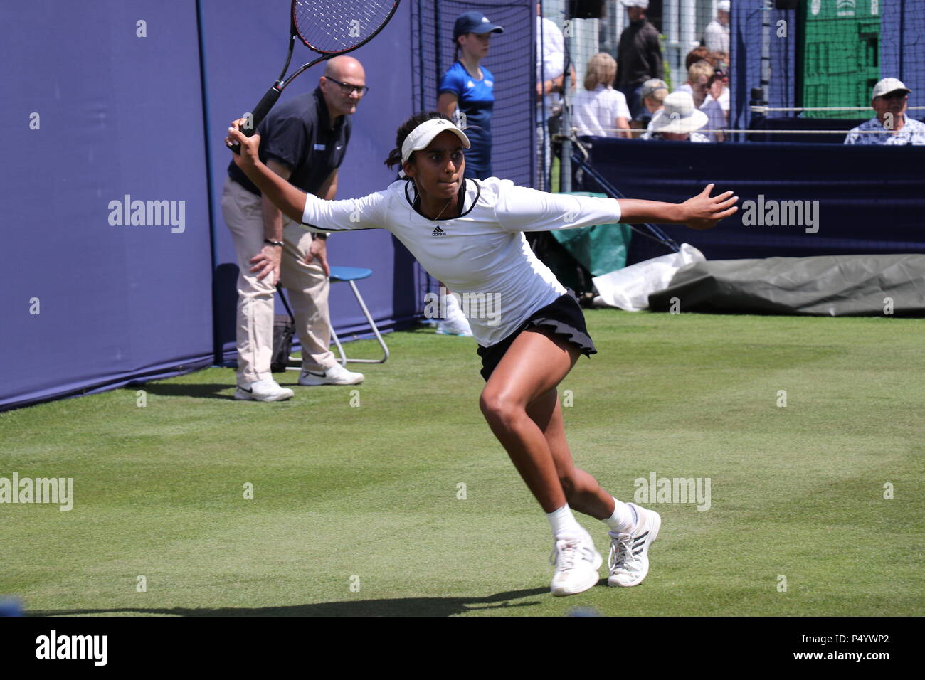 Naiktha à la Women's Tennis Association internationale de tennis WTA Eastbourne, le Devonshire Park, East Sussex. International Nature Valley Banque D'Images