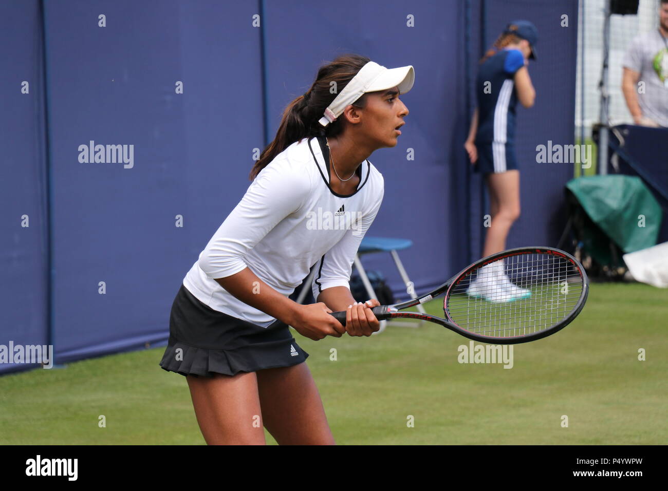 Naiktha à la Women's Tennis Association internationale de tennis WTA Eastbourne, le Devonshire Park, East Sussex. International Nature Valley Banque D'Images