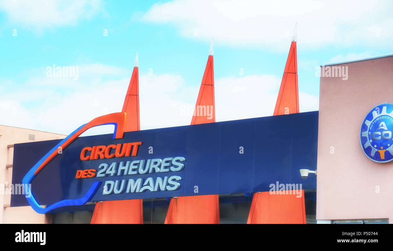 24 Heures du Mans, Le Mans affiche France Banque D'Images