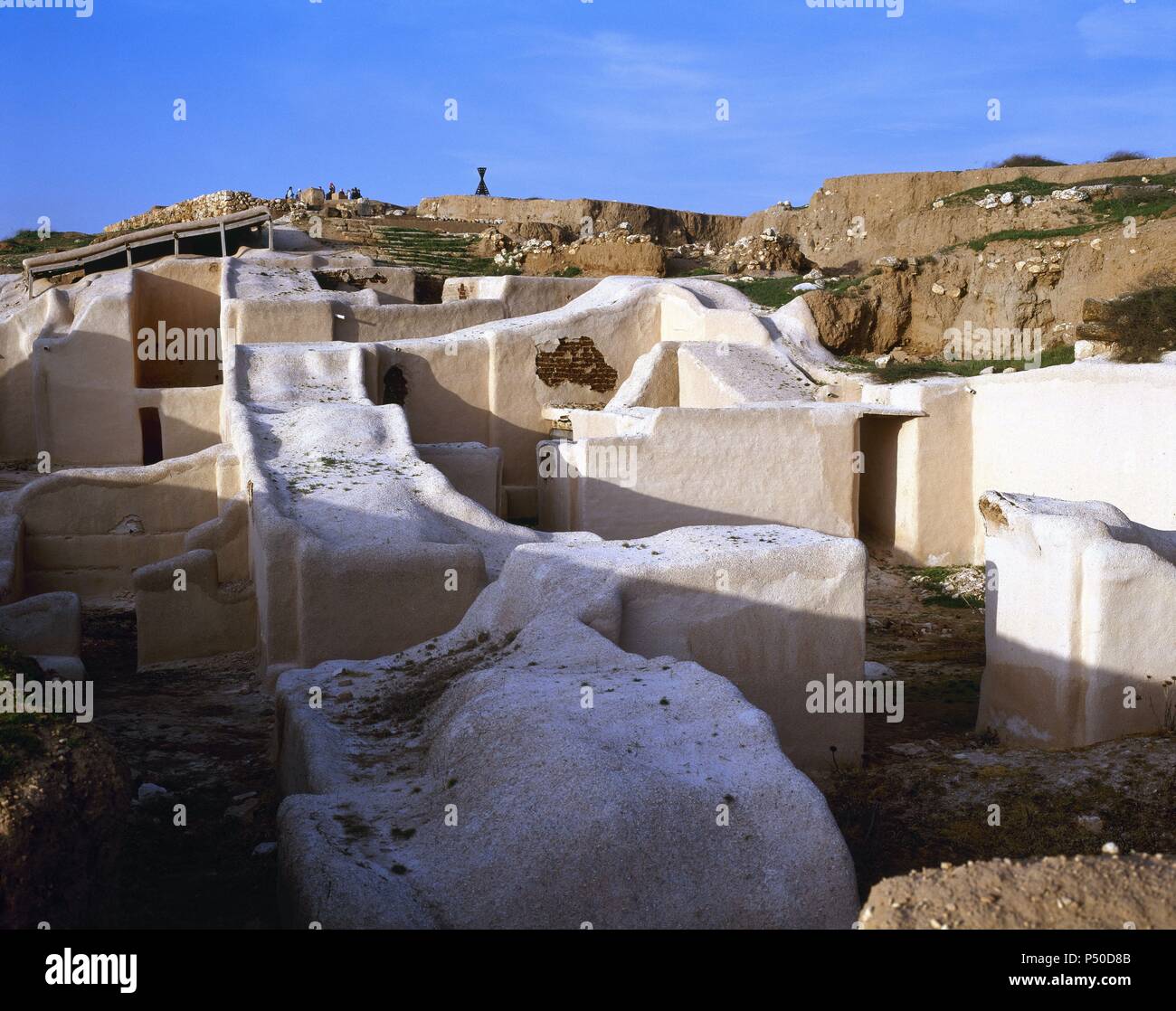 Les civilisations de la Méditerranée orientale. Ebla. Ville syrienne de III millénaire avant J.-C.. Capitale de l'antisémitisme au Royaume-Uni. Dossiers de la ville basse. La Syrie. Banque D'Images
