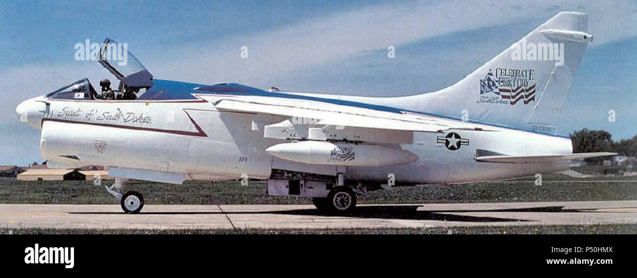 175e Escadron Tactique de Chasse A-7D Corsair II 70-0996. Banque D'Images