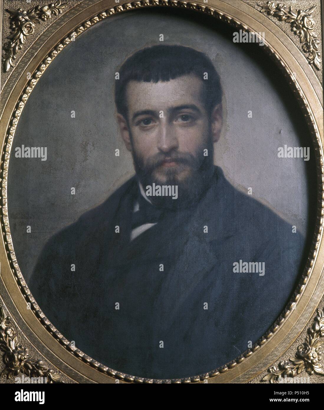 Menendez Pelayo Marcelino 1856 1912 Belesen Espanol Retrato Realizado Por Madrazo Biblioteca Menendez Pelayo Santander La Cantabrie Espana Photo Stock Alamy
