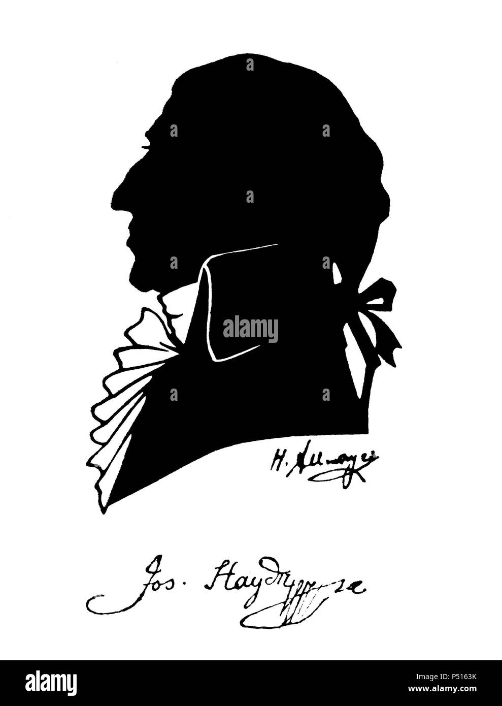 Franz Joseph Haydn (Rohrau, 1732-1809), Viena. Le compositeur y director de orquesta autríaco. Fue maestro de Beethoven. Banque D'Images