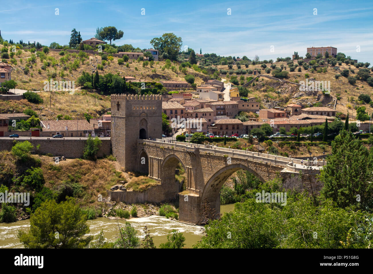 Puente de San Martin, Toledo Espagne Banque D'Images