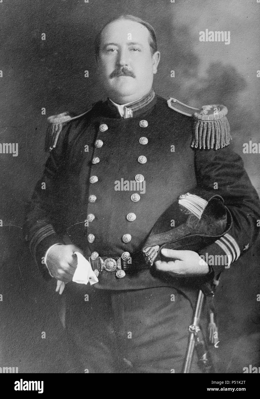 Le Contre-amiral John Hubbard (19 mai 1849 - 30 mai 1932) était un officier de la marine des États-Unis. Il a combattu dans la guerre hispano-américaine, a joué un rôle éminent dans l'indépendance du Panama de la Colombie en 1903 Banque D'Images