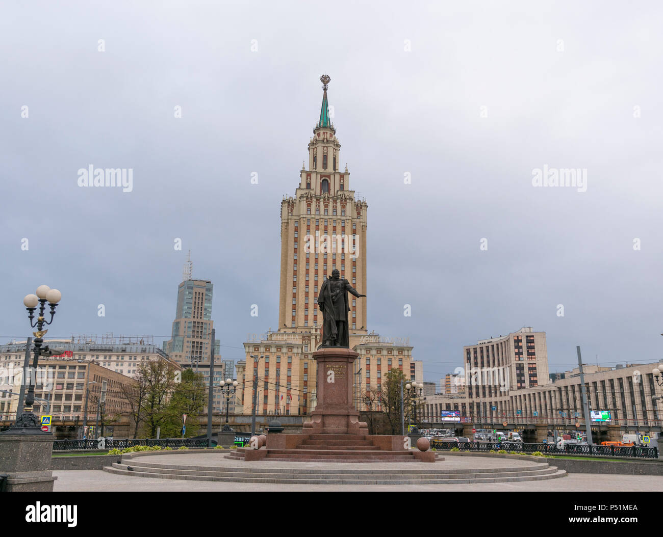 Moscou - le 14 octobre : l'hôtel Hilton Moscow Leningradskaya le 14 octobre 2017 à Moscou, Russie Banque D'Images