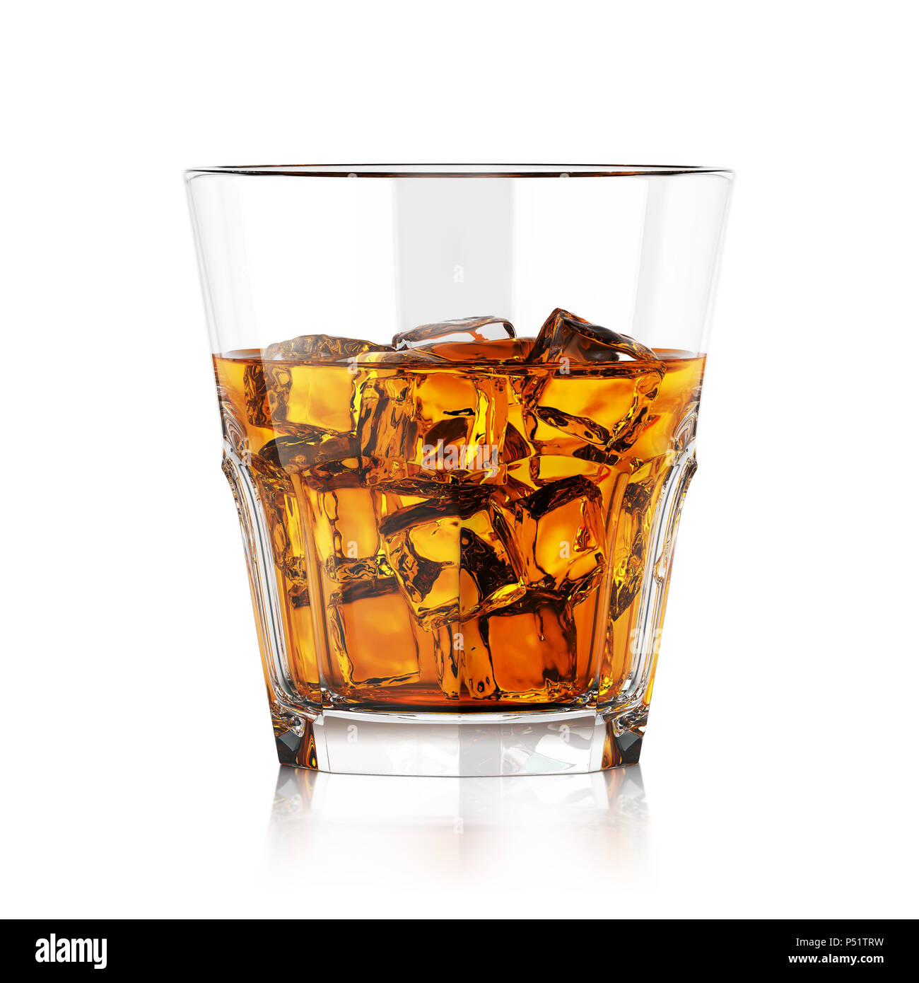 Verre de whisky Banque D'Images
