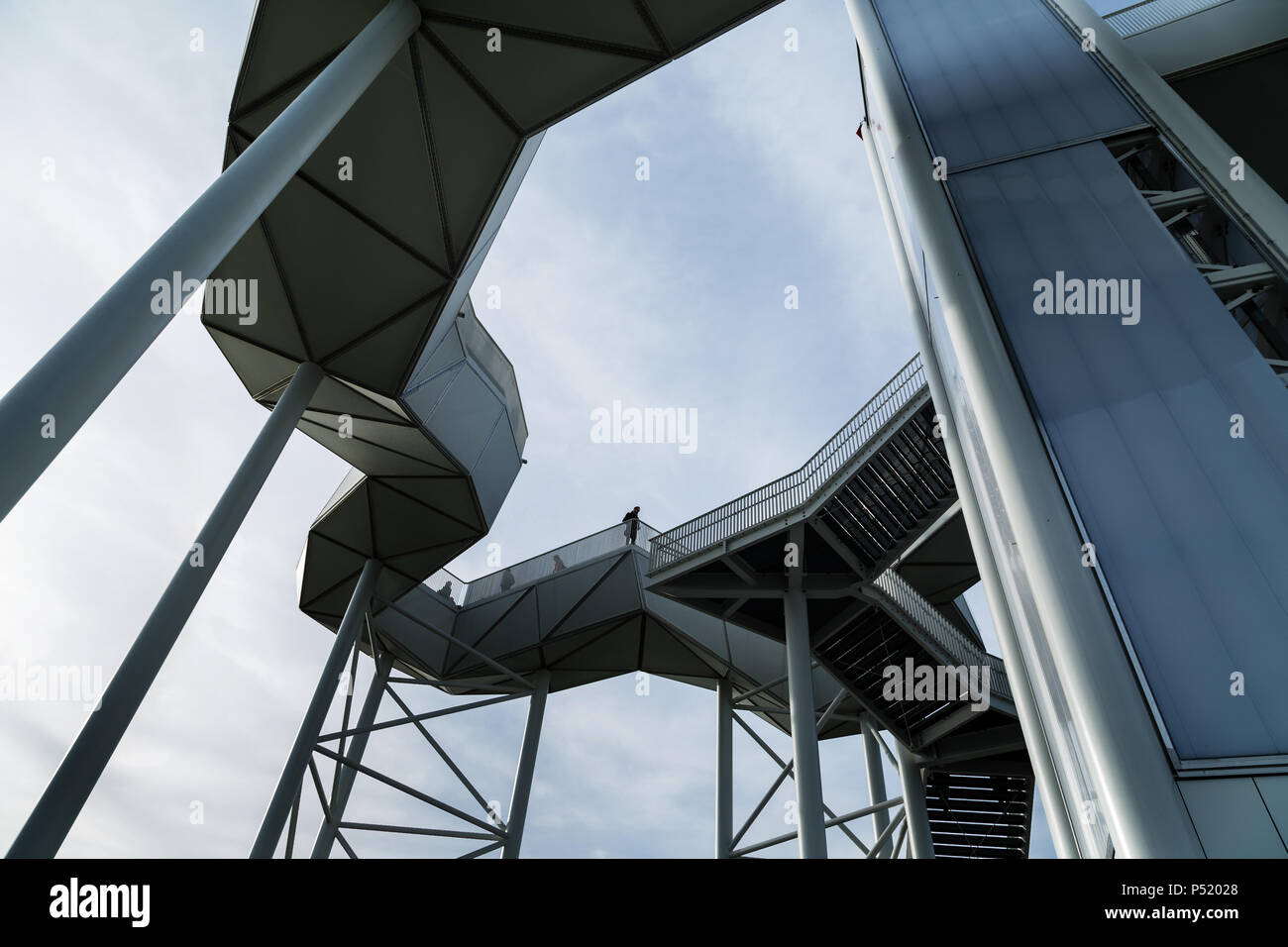 Berlin, Allemagne - plate-forme d'Wolkenhain sur le terrain de l'Exposition Internationale d'Horticulture 2017 IGA dans le district 130 Banque D'Images