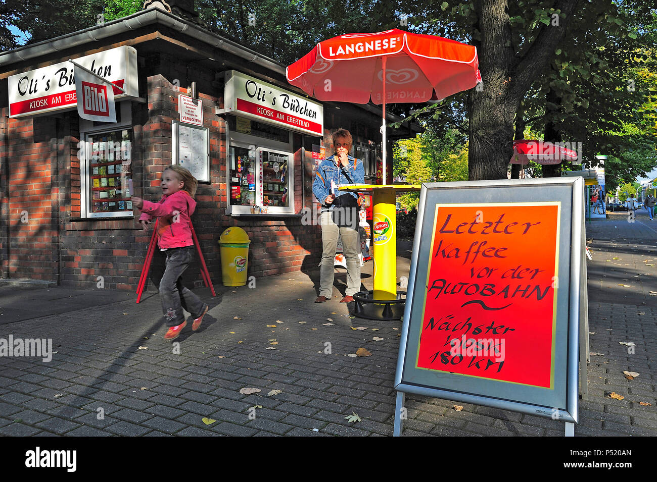 L'Allemagne, des kiosques dans la région de la Ruhr Banque D'Images