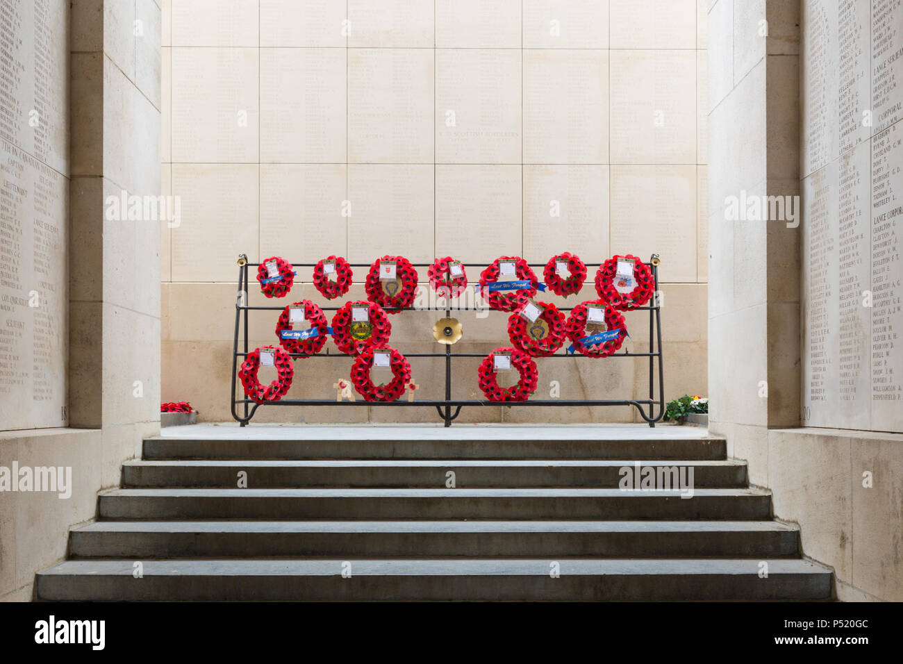 Porte de Menin, Ypres, Belgique Banque D'Images