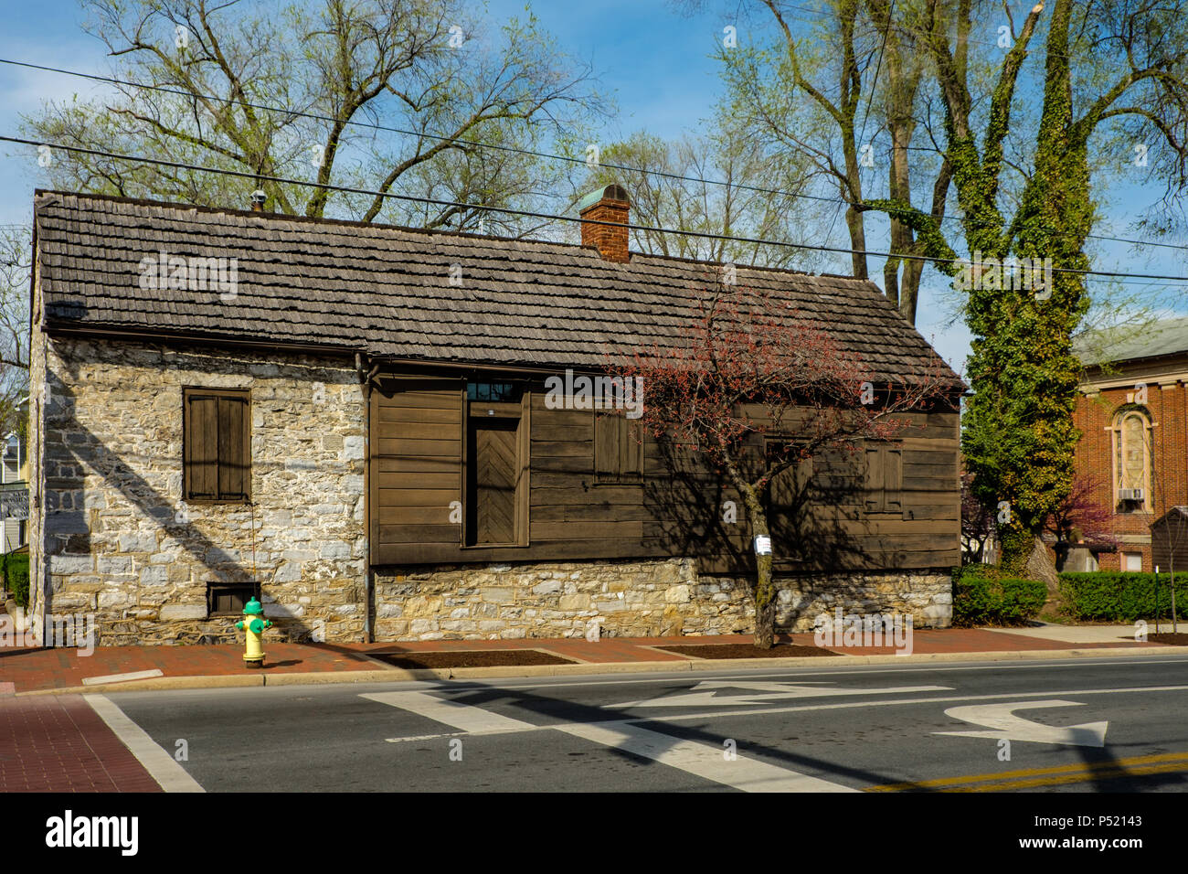 Siège de Washingtons, Adam Kurtz House, South West Cork & Braddock Rues, Winchester, Virginia Banque D'Images