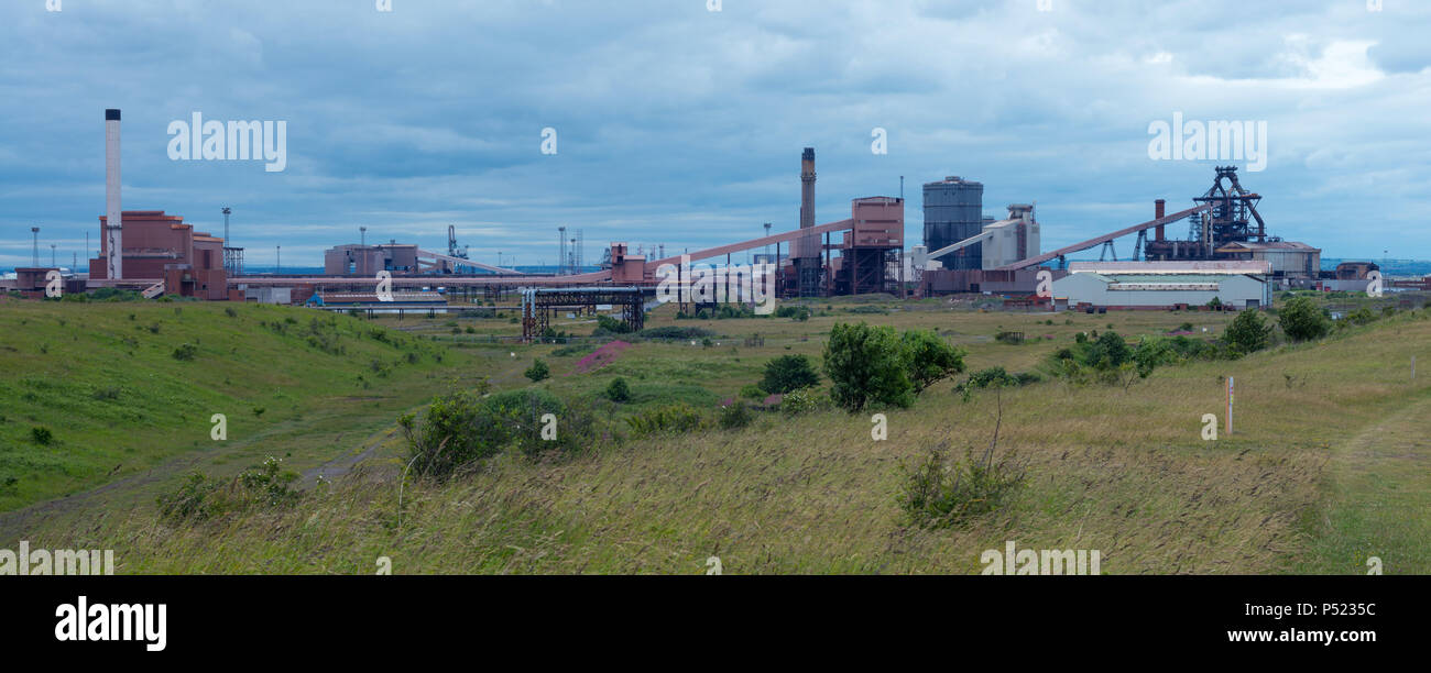 TATA steel plant redondant à Redcar, Cleveland. UK Banque D'Images