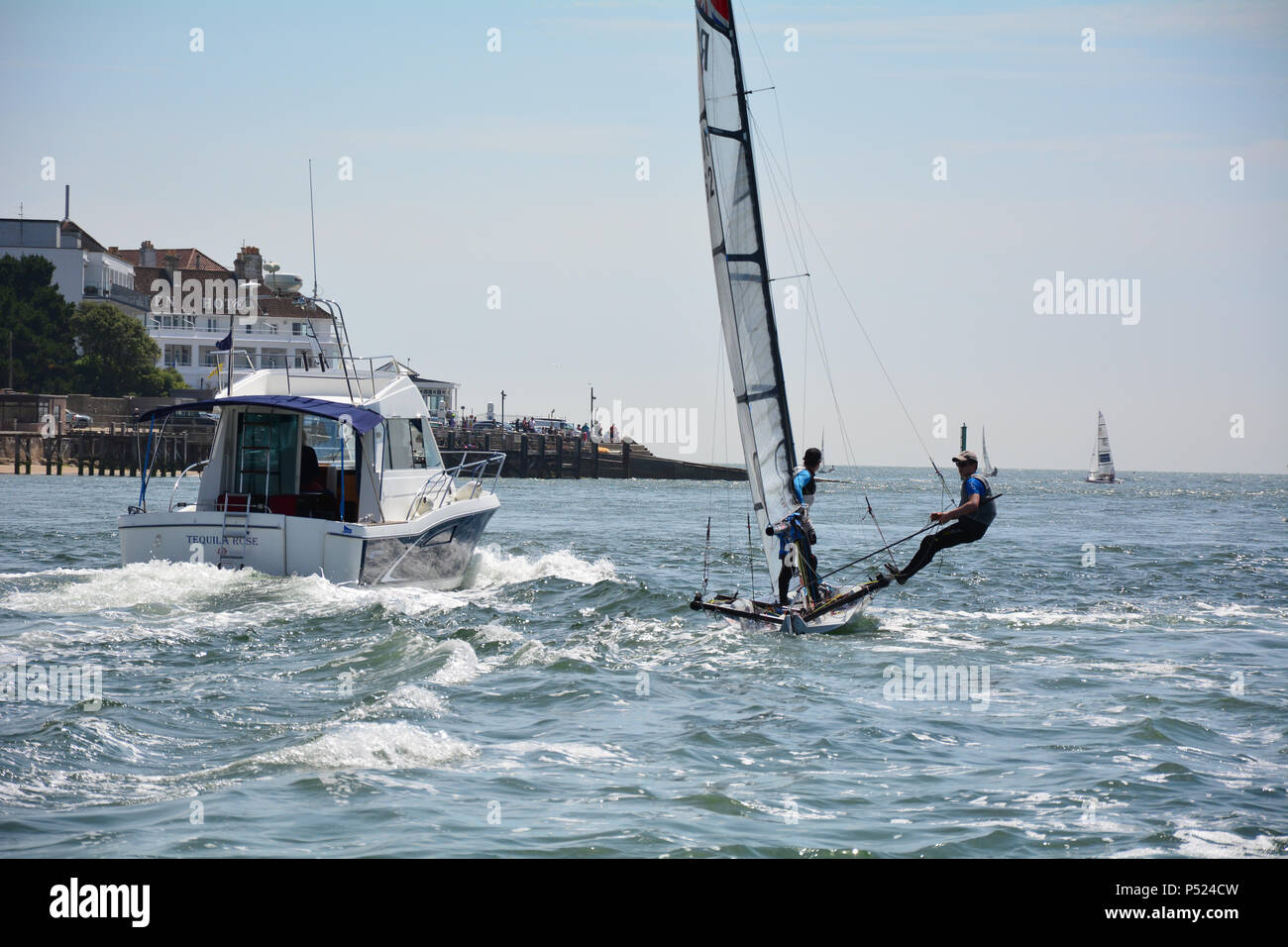 Le port de Poole, Dorset, UK. 23 juin 2018. Credit : JWO/Alamy Live News Banque D'Images